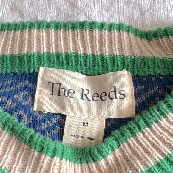 The Reeds x J.Crew Multi Fair Isle Crewneck Sweater Size Medium - Picture 5 of 9